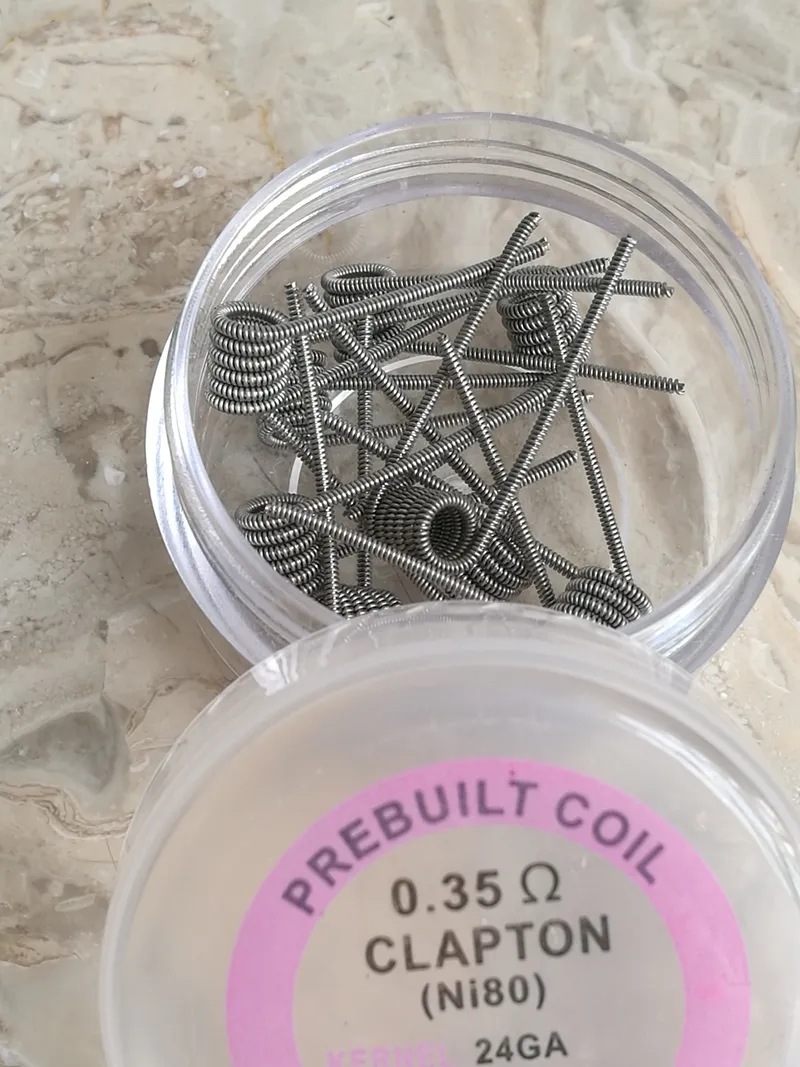 11 Styles Alien Fused Clapton Flat Mix Twisted Tiger Hive Quad Clapton NI80 Prebuilt Coil Nichrome 80 Wire Coils Premade Wrap Wires