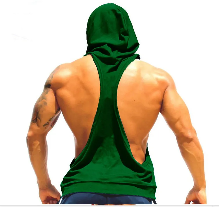 Men's Tank Tops SHAPED Vest For Men Underwear Summer Athletic Clothing Hooded Loose Tees Sleeveless