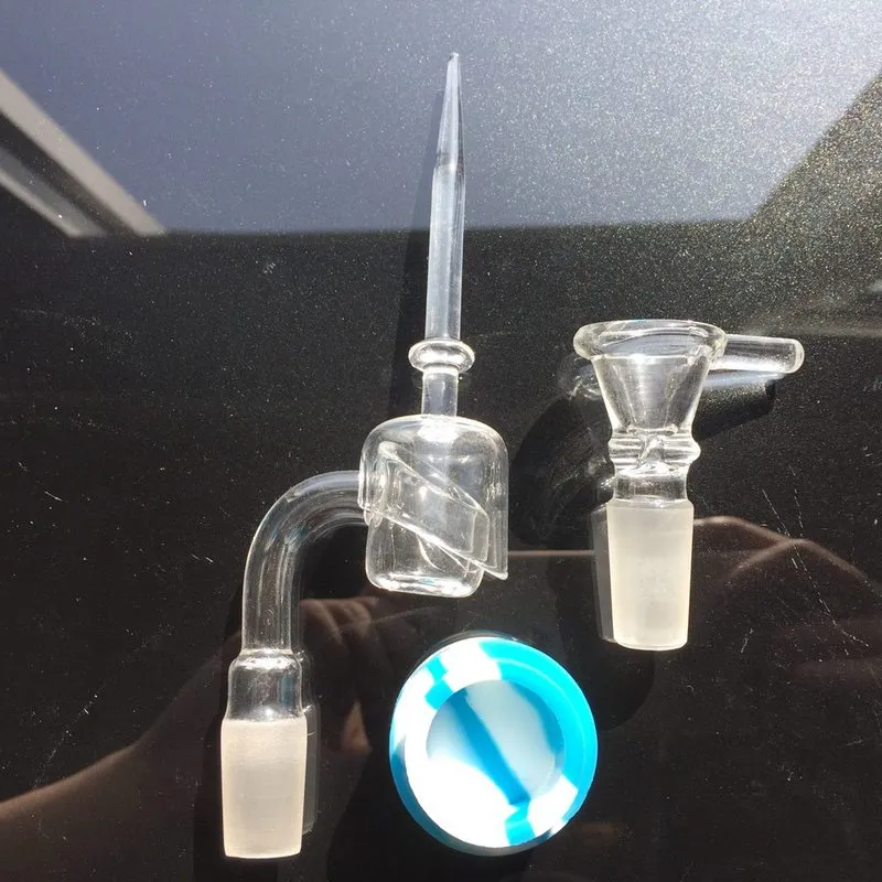 30 cm de altura Reciclador Bong Pipa de agua Pipas de agua para fumar con 14 mm Cuarzo Banger Carb Cap Matrix Perc Octopus Arms Bongs de vidrio OA01-2