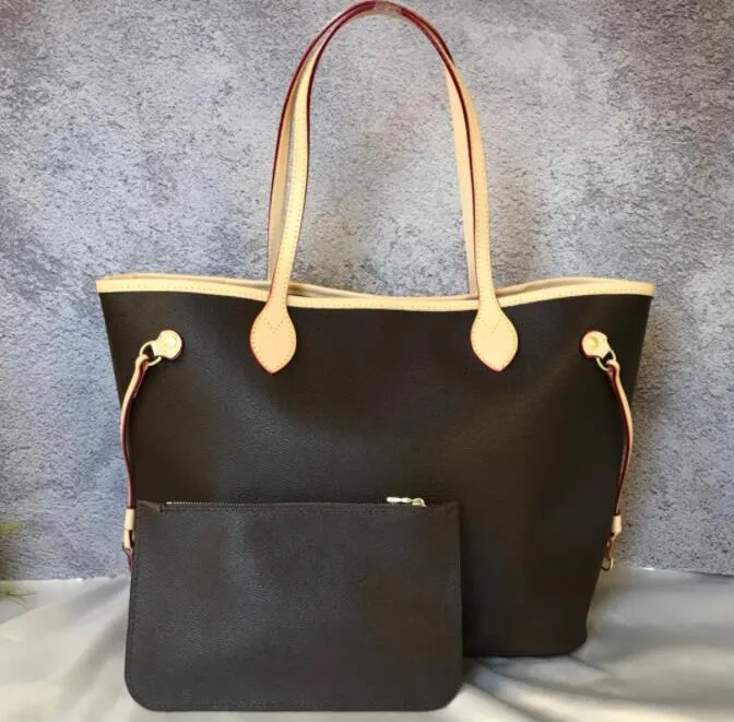 Lederen Gloednieuwe Topkwaliteit Vrouwen Schoudertassen Grote Tote Winkelen Handtas Tote Satchel Retro Portemonnee (# 40996) 3 Kleur 2 Size Pick