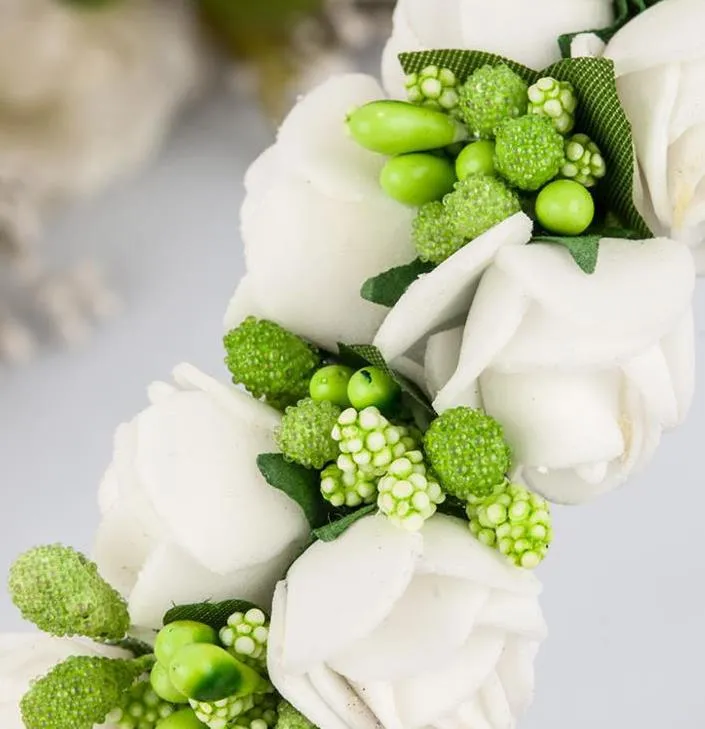 Enchanting Christmas Flower Floral Crown Headband Angel Princess