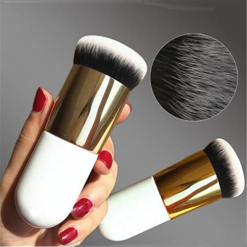 Pincéis de maquiagem da moda Chubby Pier Foundation Brush Flat Cream brush Professional Cosmetic Make-Portable BB Flat Cream