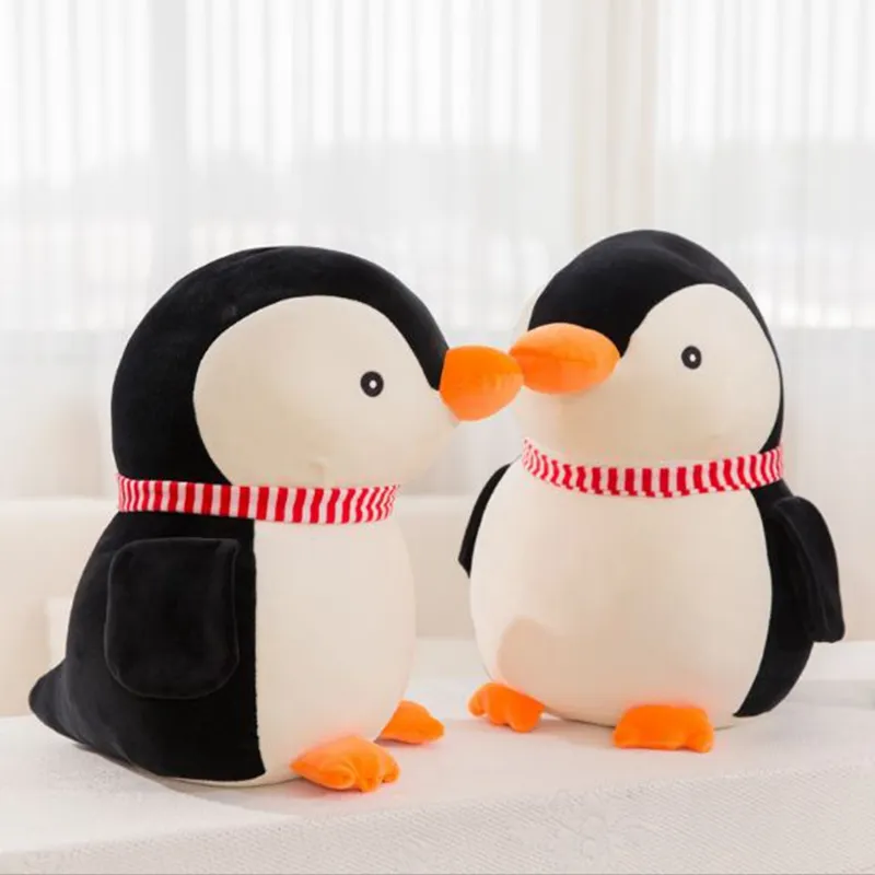 Dorimytrader belle poupée en peluche pingouin de dessin animé doux gros pingouin animal jouet animaux coussin d'oreiller pour cadeau de bébé 20 pouces 50 cm DY6195179247