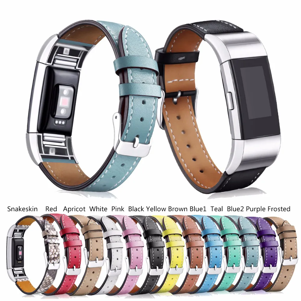 Premium Genuine Leather Fitbit Charge 2 Replacement Bands With Metal  Connectors Classic Wristband For Charge 3 Fitness Strap From Shangbrand,  $4.41