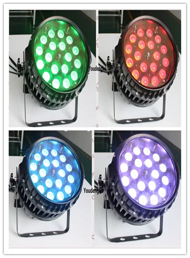 6分間中国屋外RGBWA UV LED PAR缶のズーム18x18W 6in1防水パーパルプルーフパープルーフパラ