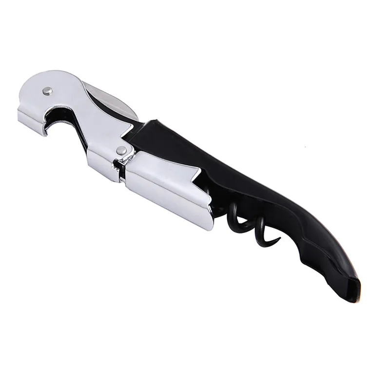 Promotion kan skriva ut din logotyp Metall Sea Horse Cork Screw Korkskruv Multi-Function Pocket Bar Tool Red Wine Bottle Opener