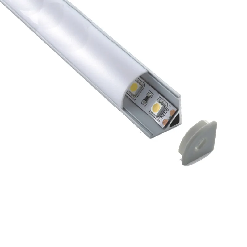 100 X 2M sets/lot L shape led aluminum profile V type aluminium led channels for wardrobe lights