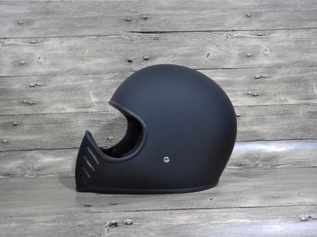 Motorhelm FPR full Face Vintage voor crossmotor Cafe racer casco cooldrop custom motocross fietsen capacete chopper2894