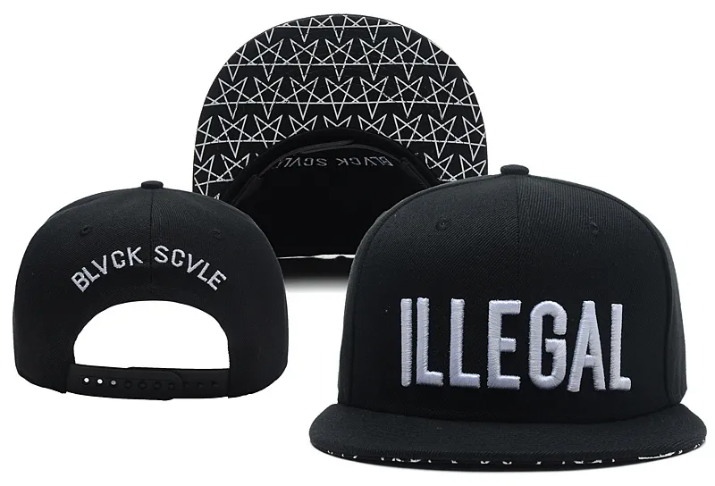 Black Scale Funeral Ginners Nielegalny nieobecność Snapback Mężczyzn Damskie deskorolka Kosadówka Klasyczne regulowane czapki baseballowe Hip338G