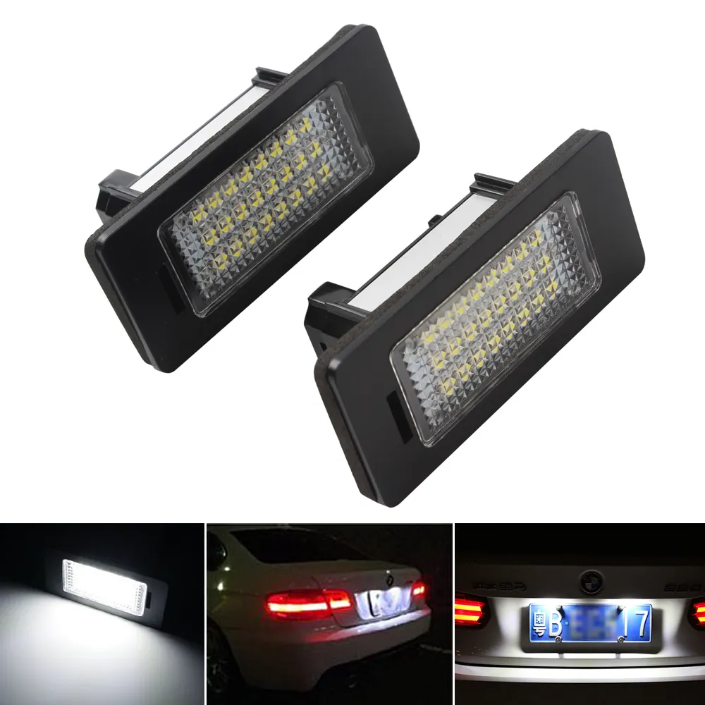 LED Car License Plate Light For BMW X1 X5 X6 E39 E60 E61 E70 E71