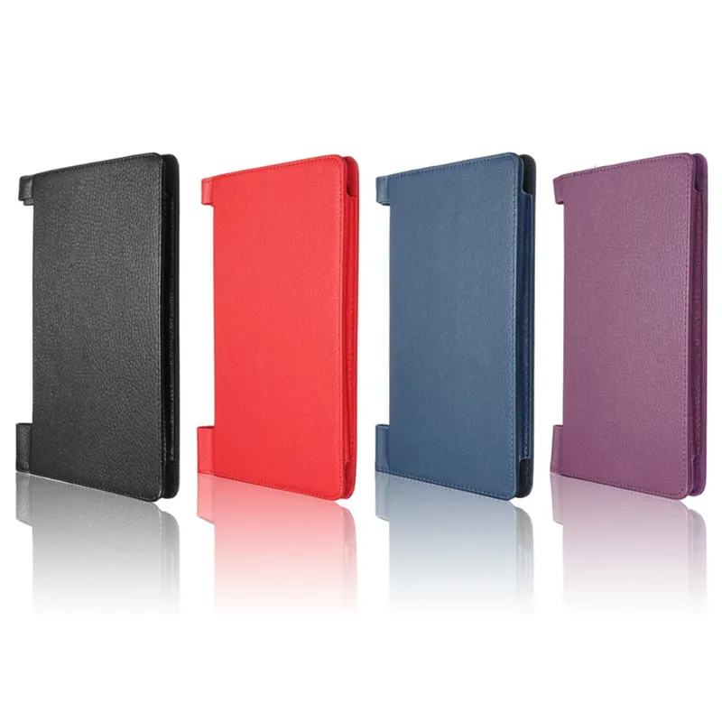 Voor Lenovo Yoga Tablet3 850F Cover 8 Inch Fashion Solid Stand Flip Folio voor Lenovo Yoga Tab 3 850F lederen beschermhoes