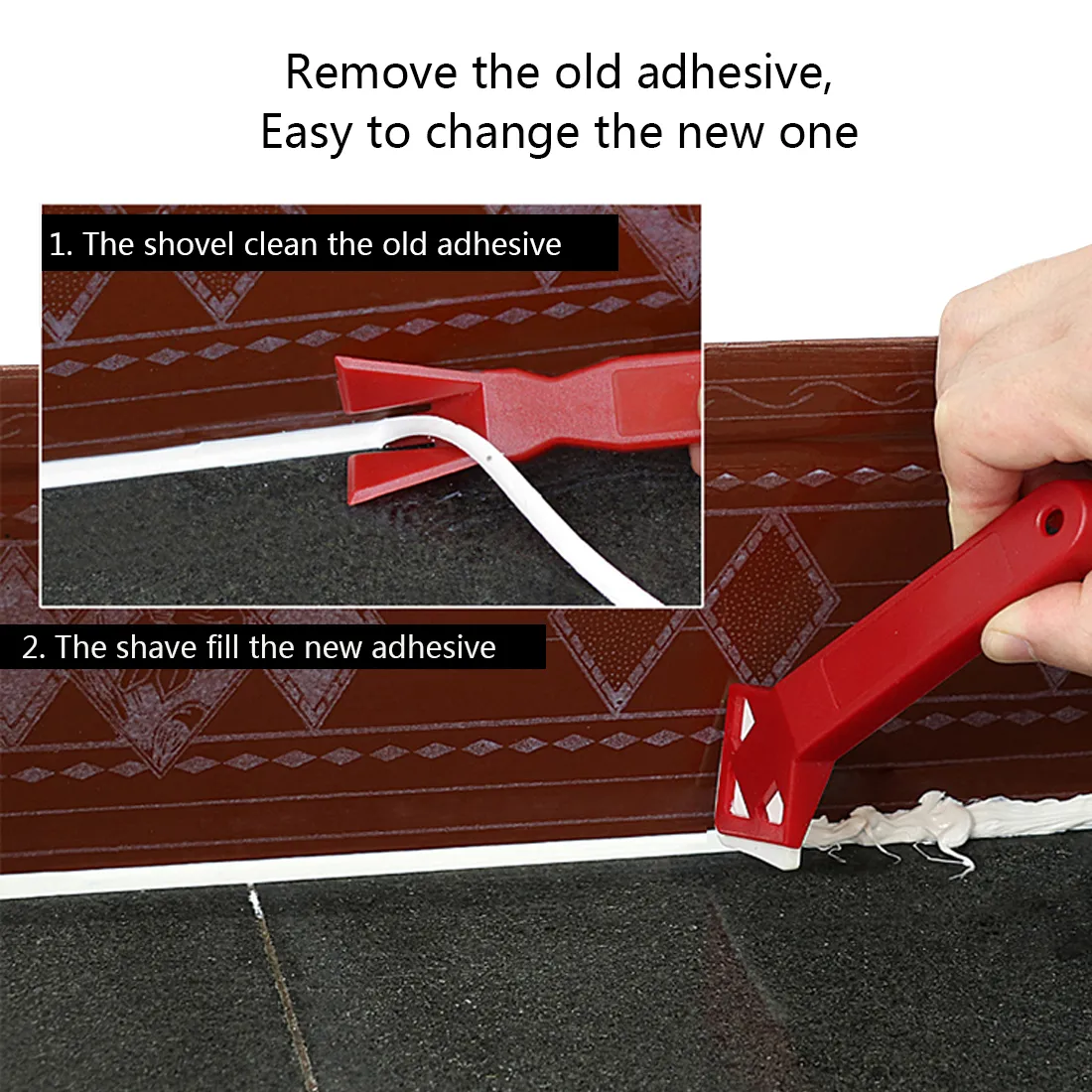 /Pack Professional Caulk Remover Glue Scraper Tool Easy To Clean Tile