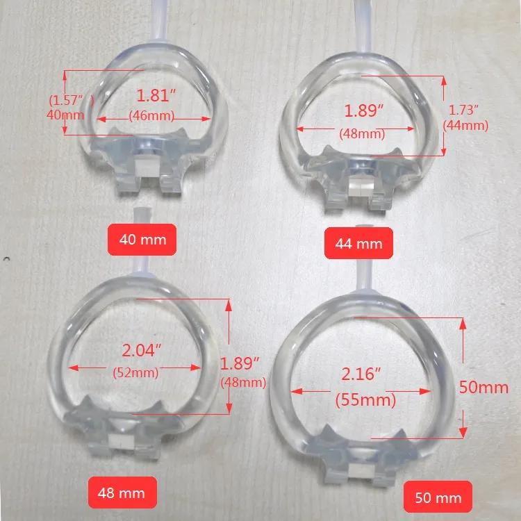 ドクターモナリサ - 固定樹脂リングベルトデバイス透明キットボンデージSM Toys4349015を備えた新しい到着男性赤い柔らかいシリコンケージ