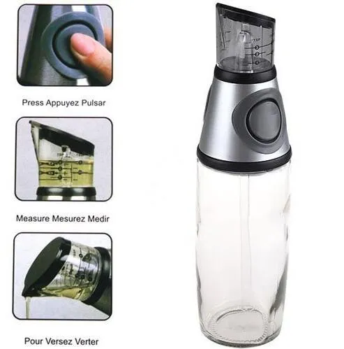 Practical Metering bottle pressing type quantitative scale health pot seal oil bottle kitchen tools