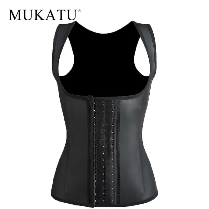 Steel Bone Slim Vest Plus Size Shapewear Latex Corset Waist Trainer Vest Women Body Shaper Corset Tummy Shaper Strap Tops