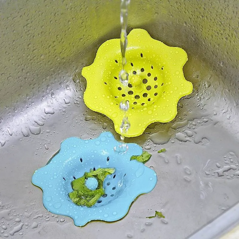 Candy color hair Catcher Bath Stopper Strainer Shower Cover Kitchen Bathroom Basin Sink Strainer Filter Drain Strainer