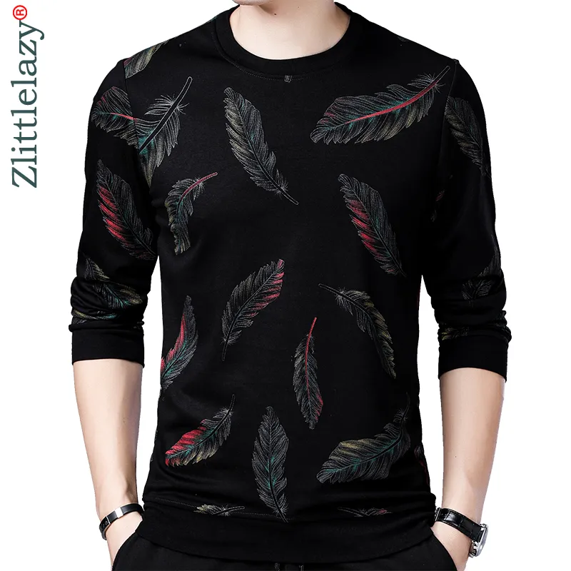 2018 Projektant Pullover Pióro Mężczyźni Sweter Sukienka Cienka Jersey Dzianiny Swetry Męskie Nosić Slim Fit Fitwear Moda Odzież 41241