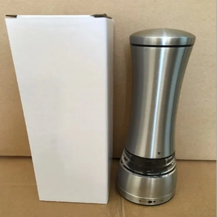65*215mm Portable thickness adjustable Stainless Steel Salt Pepper Grinder Spice Sauce Mill Grind Handle Kitchen tool