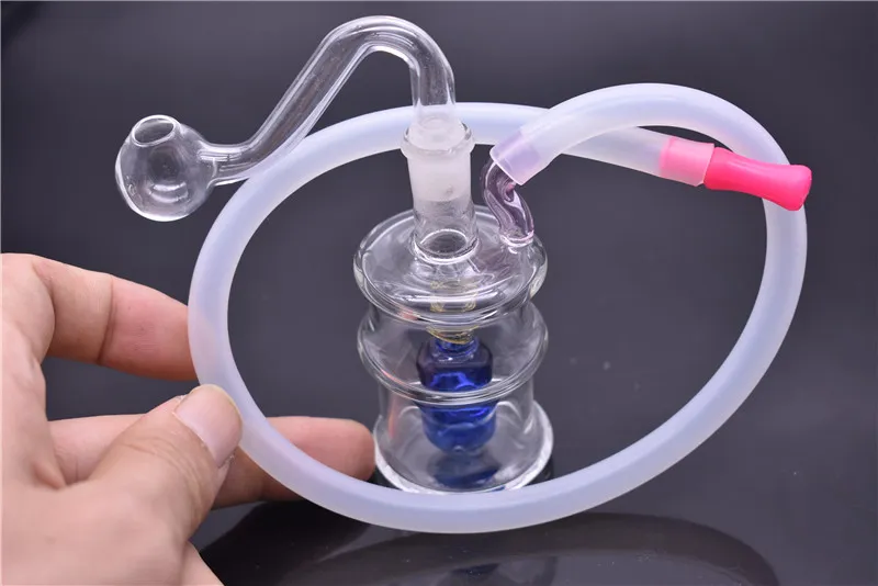 Nieuwe Design Mini Fles Bongs Mini Glas Waterleidingen Bongs Dikke Pyrex Watergrenzen met 10mm Beker Bong Dab Rig Waterleidingen Olierouts