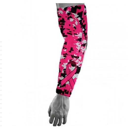 Collezione BCA Pink in vendita fede amore nastro cancro al seno manica del braccio Think Pink Breast Cancer Awareness Compression Hand Arm Sleeve