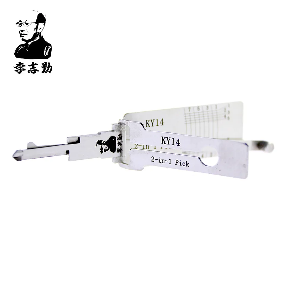 Mr. Li's Original Lishi Ky14 2in1 Decoder en Pick - Beste Automotive Locks Ontgrendel Tools op de markt