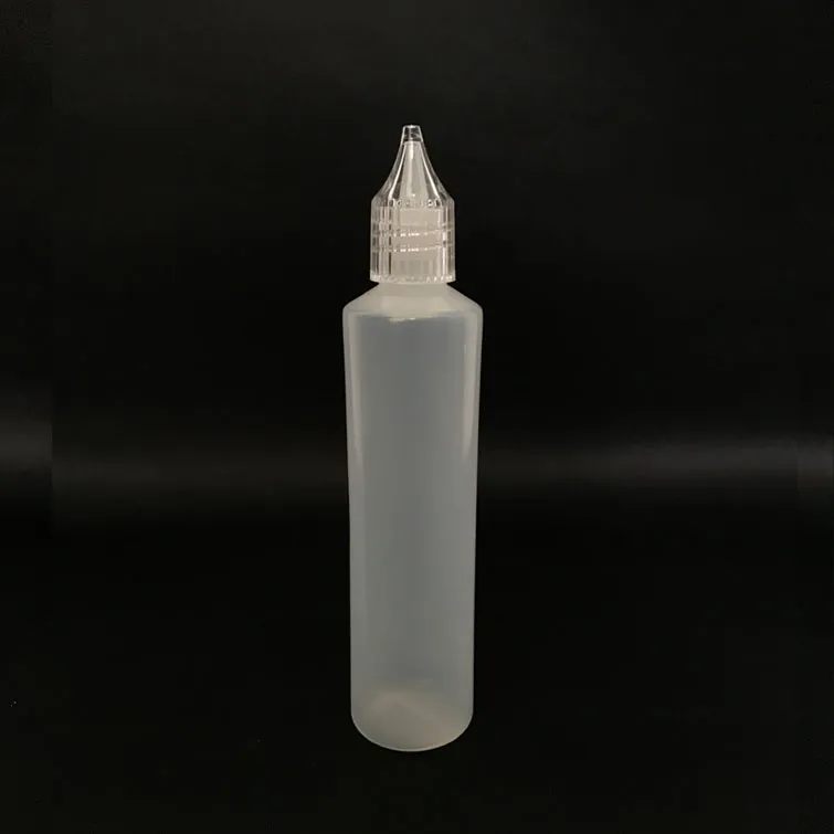 10 ml 15 ml 30 ml 50 ml leere Flaschen Kristallkappen Slim Pen Style E-Liquid Saft Öl Kunststoff PE leere Flasche lange dünne Spitze DHL