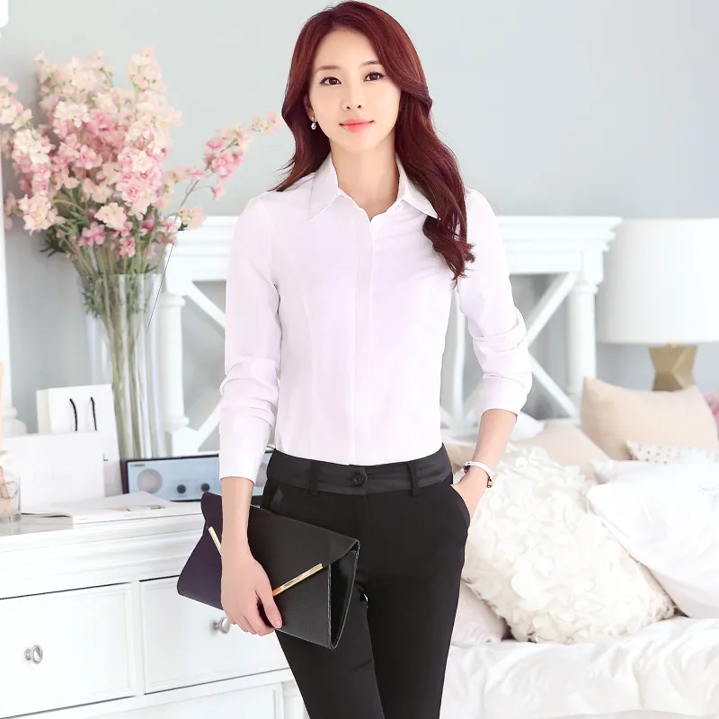 2018 Autumn Women Formal Casual Female Winter OL Style Office Shir