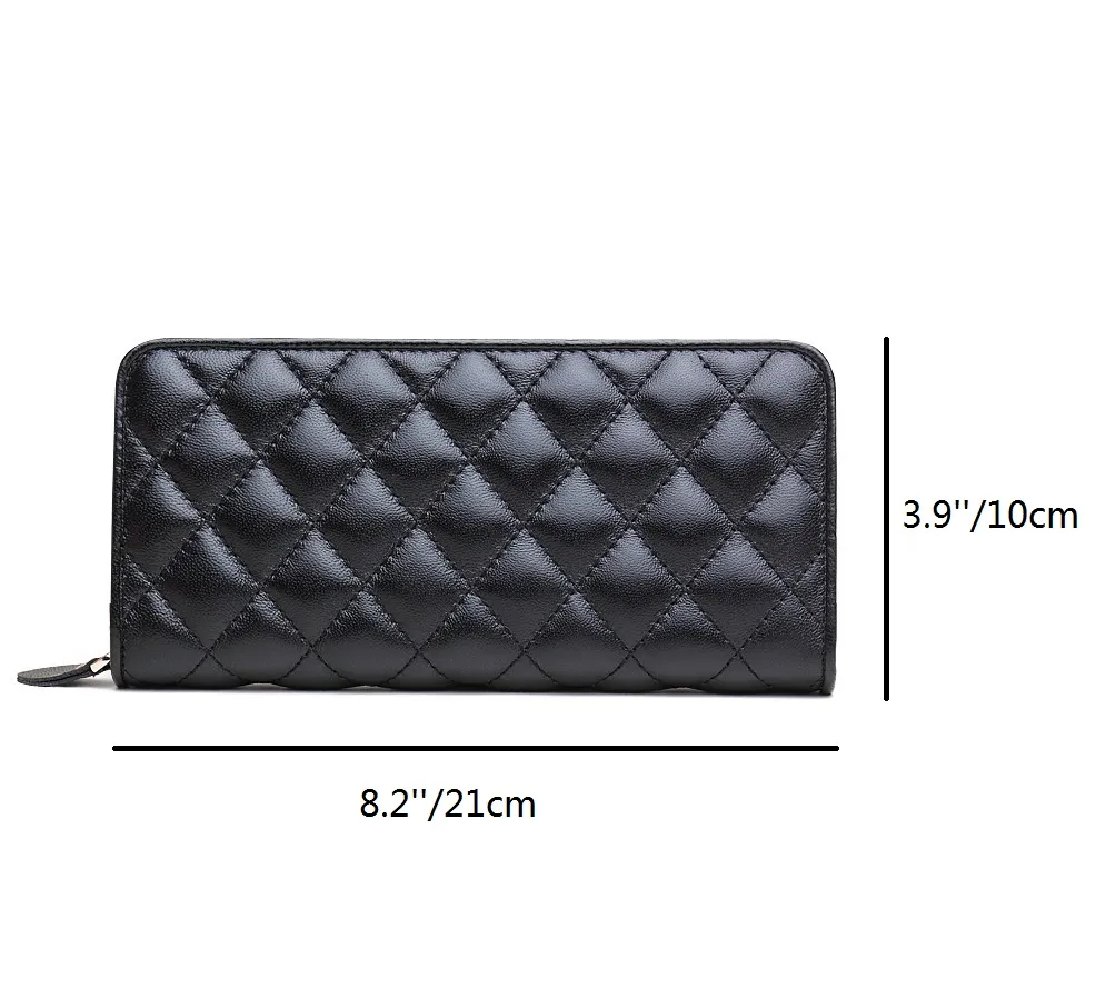 Zenteii Women Leater Leather Pattern Long Wallet012273459