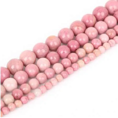 Groothandel natuurlijke rhodochrosite steen kralen losse spacer kraal voor sieraden maken 15 '' DIY armbandnecklace 4 / 6/8 / 10mm