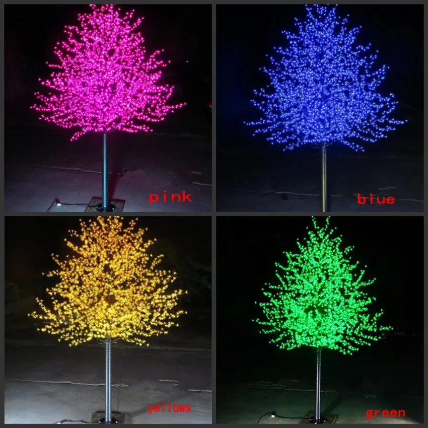 Outdoor Artificial Trees With Lights, LED Blossom Tree: Waterproof