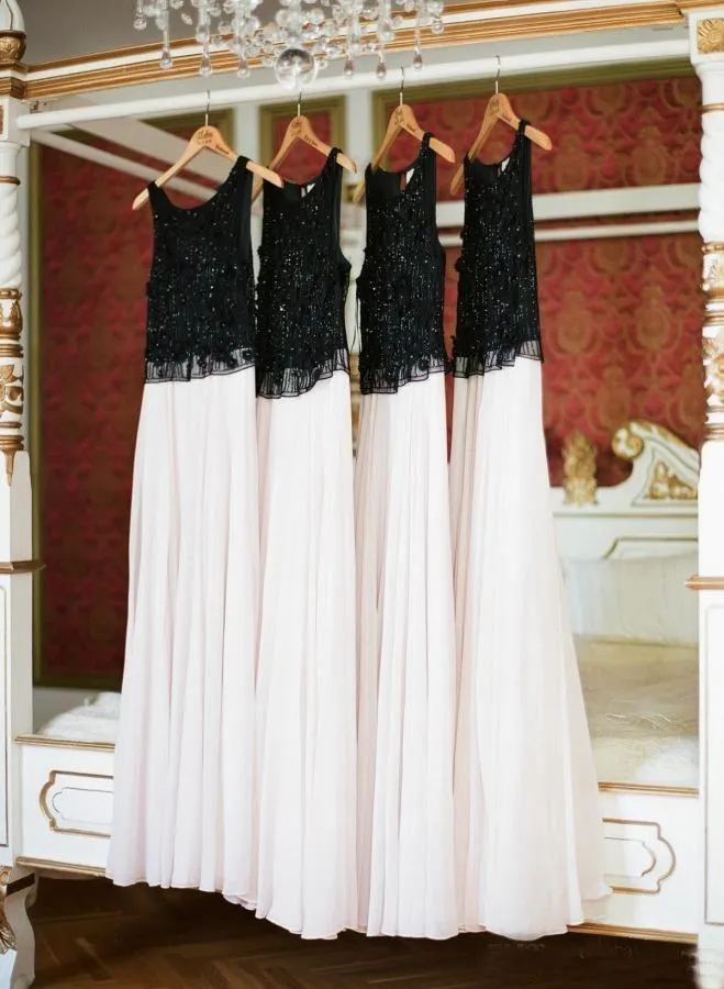 blue dress for baby girl A Line V Back Chiffon Lace Junior Bridesmaid Dress