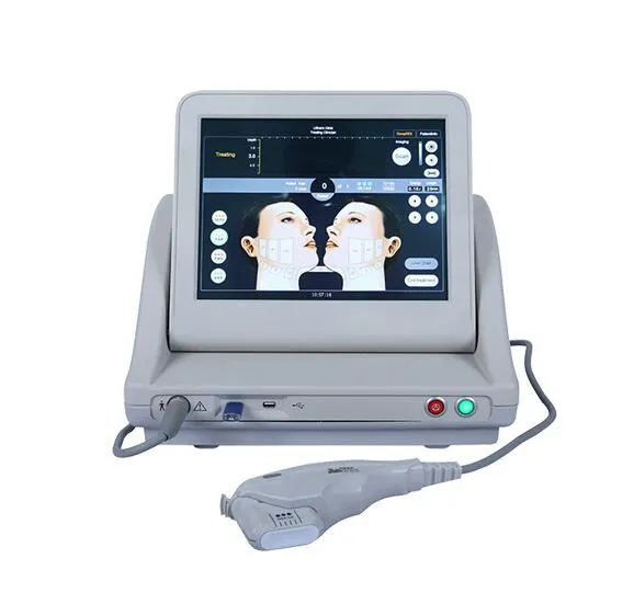 Kırışıklık çıkarma ve yüz germe için 5 kartuşlu yüksek yoğunluklu ultrason hifu makinesi