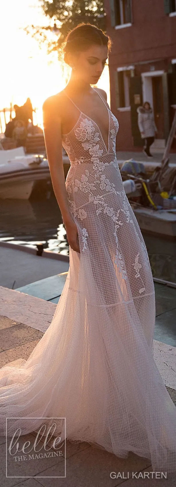 Gali karten Economici 2018 Abito da sposa Spaghetti Bohemian Abiti da sposa Una linea Backless Sexy Summer Beach Abiti da sposa Abito da sposa Boho