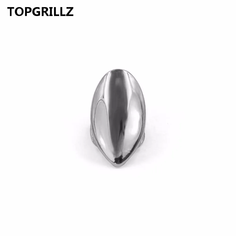 Topgrillz Hip Hop Vampire Fang Pojedynczy Czapka Złoto Tone Canine Custom Gots Grille Fangs Zęby Dracula Grillz, Prezent