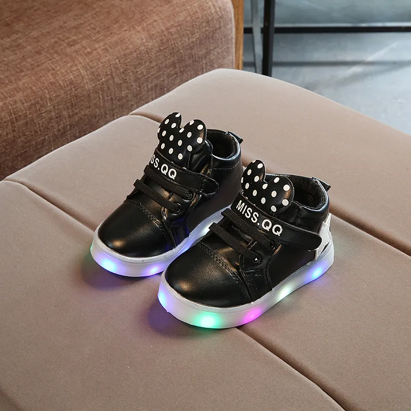 Kid Shoe Laces for Sneakers No Tie Spring and Autumn Korean Version of Big  Children'S Sports Lighting Children'S Shoes Children'S Rhinestone Cartoon  Led Luminous Soft Bottom Girls' Shoes 