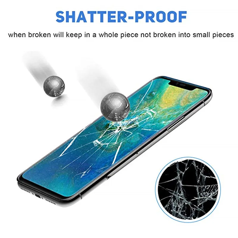 3D Curved Case Friendly Tempered Glass Telefon Skärmskydd För Samsung S22 S21 S20 Ultra S10 Plus Not 10 20 Oneplus 8 Pro