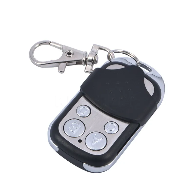 Télécommande porte-clés, 4 pièces universel clonage télécommande sans fil  porte-clés pour porte de garage de voiture 433 mhz