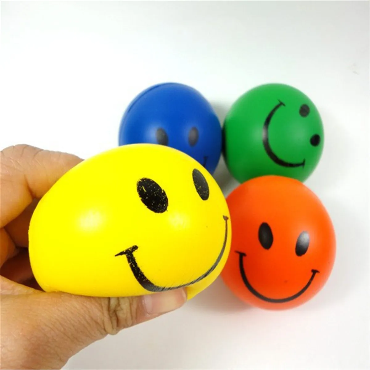 New Fashion Diameter 7cm Face Print Sponge Foam Ball Squeeze Stress Ball Relief Toy Hand Wrist Exercise Rubber Toy Balls5464580