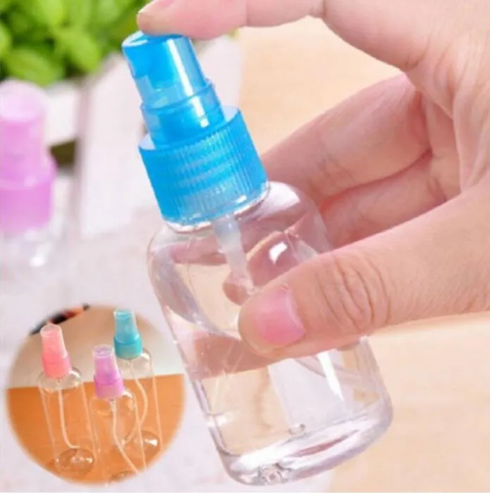 Nowy Protable 100ml Travel Transparent Małe Puste Plastikowe Atomizer Atomizer Bottle Spray Makijaż Kolor narzędzi Wyślij losowo