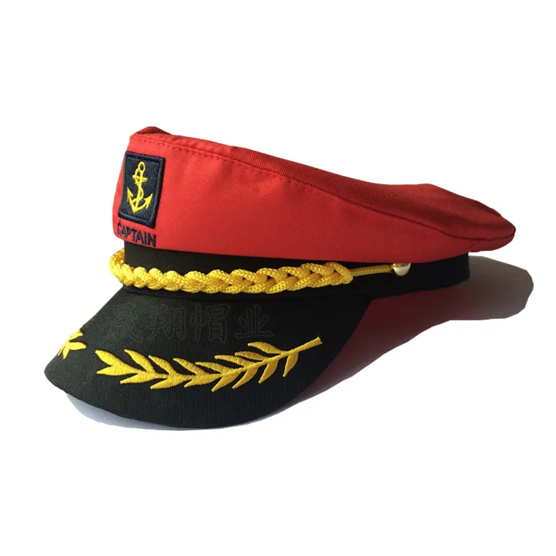 Heißer Verkauf Kinder Sailor Schiff Boot Kapitän Hut Retro Männer Und Frauen Uniform Hüte Weiß Verstellbare Kappe 8gz W