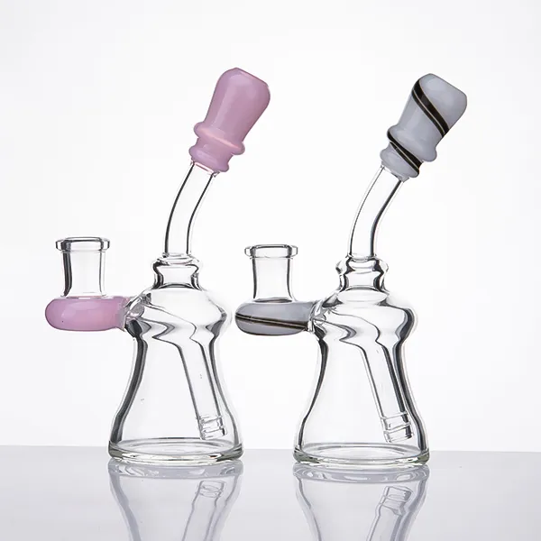 Smoking Accesories Glass Bubbler with American Color On Mouthpiece And Banger Hanger Water Pipes Glass Ash Catcher Percolator Beaker at mr_dabs