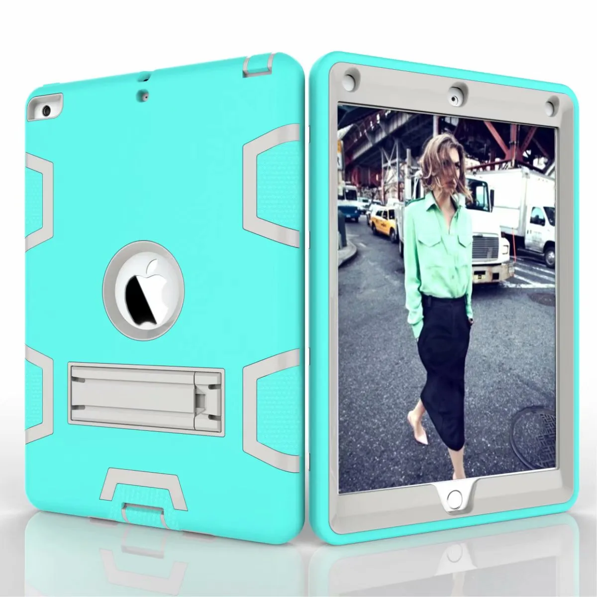 Case cover for apple ipad Air 2 tablet Stand Shockproof Heavy Duty Protect Skin Rubber Hybrid Case For iPad 6 97 tablet case3390208