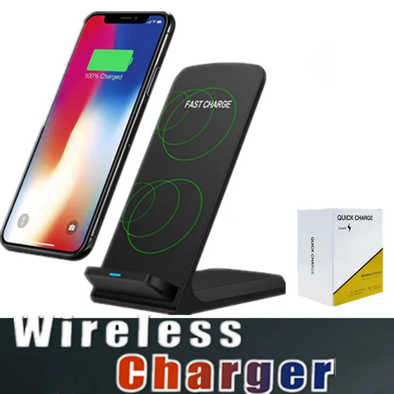 Dla iPhone X Qi bezprzewodowej ładowarki Pad bezprzewodowy przewód ładujący do Samsung Note 8 iPhone 8 plus Galaxy Note 5 z kablem USB w polu detalicznym