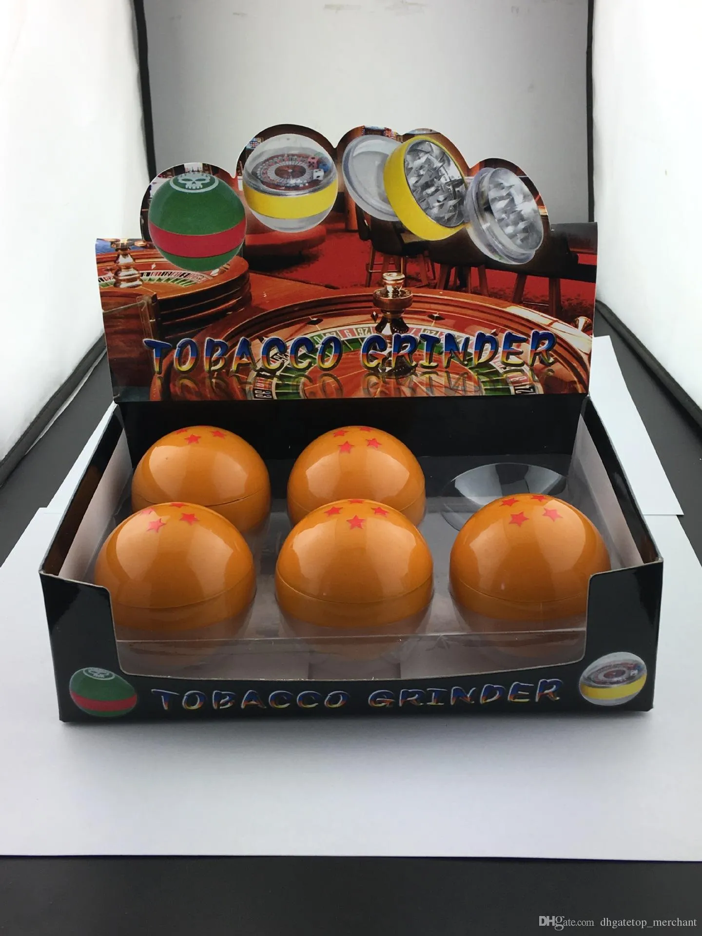 Latest 3Layers DRAGONBALL DRAGON BALL Herb Grinder Metal Zinc Alloy