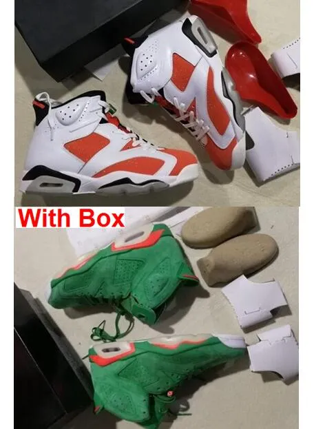 게토레이 6 Be Like Mike White Green 6S VI UNC NRG G8RD 파인 그린 스웨이드 적갈색 GATORADE 6s With Box 농구화