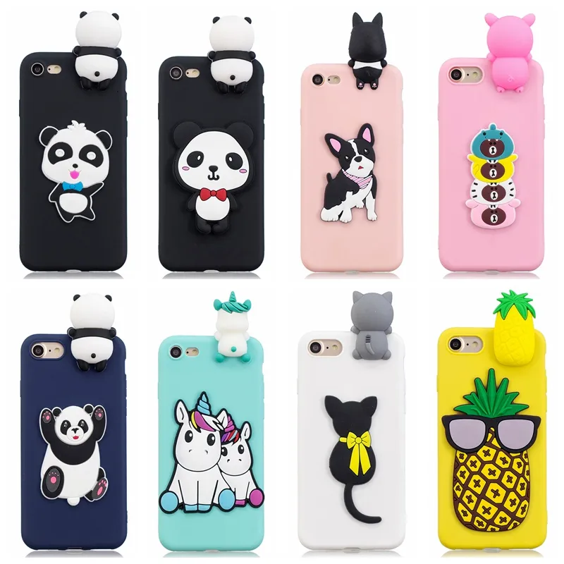 Capa para Apple iPhone 3D com desenho fofo Panda, 5.5 Inch, iPhone 6 Plus/  6s Plus