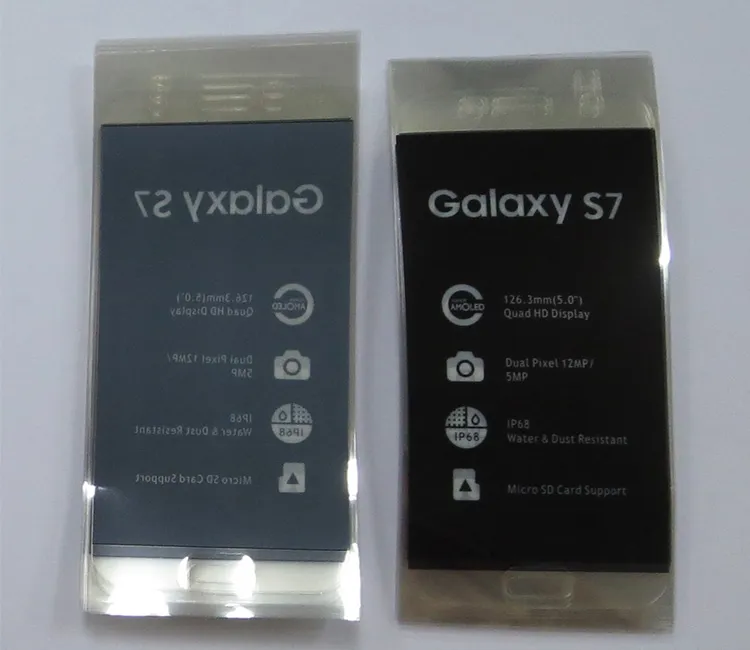100 stks / partij LCD-scherm Protector Film Maak nieuw voor Samsung Galaxy S7 Series Glaslens Beschermend