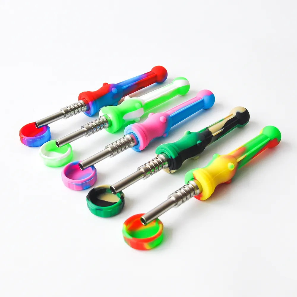 Silicone Nectar Collector With GR2 Titanium Tip ... From Silicone_bong, $2.65