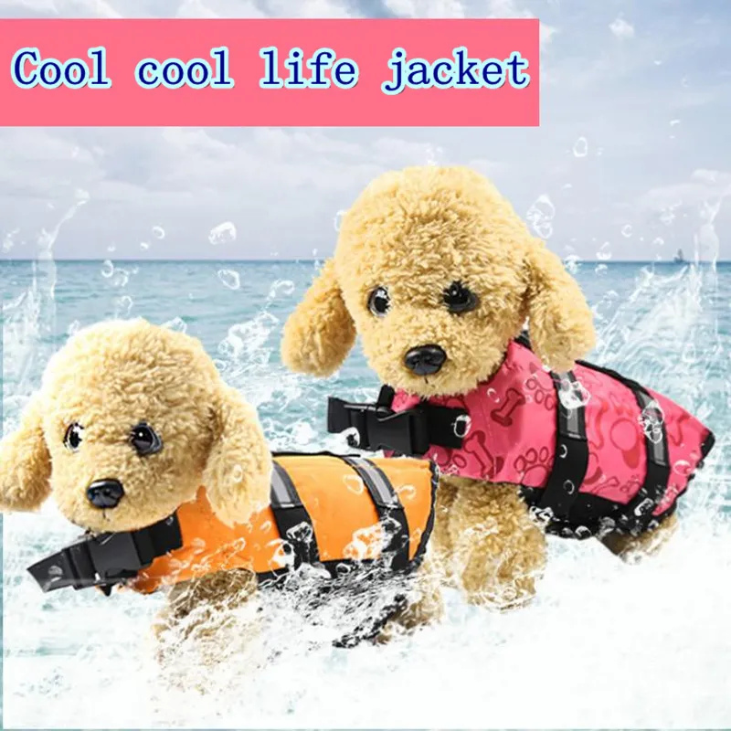2018 Cão Saver Colete salva-vidas Refletivo Pet Preserver Multi-tamanho Colete de Segurança Aquática Pequeno Grande Cão Swimwear