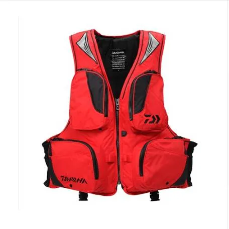 DF6305 colete de pesca jaqueta de pesca profissional multi-bolsos superdimizados flutuante colete de vida colete flutuante colete